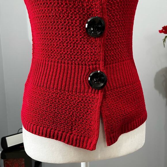 NEW Ann Taylor Silk Ribbed Open Knit Button Front Cardigan Sweater Jacket XS NWT - Picture 9 of 16